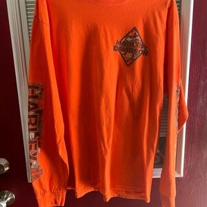 Harley-Davidson Bold Orange Long Sleeve Tee
